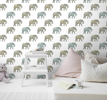 Elephant parade elephant wallpaper - TenStickers