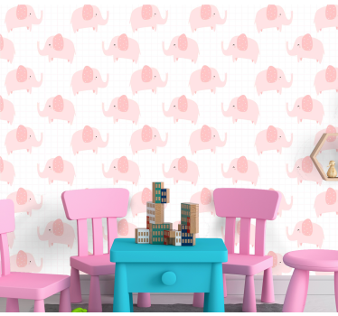 Elephant wallpaper elephant parade design - TenStickers