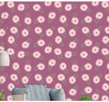 Floral Ambience flowers wallpaper - TenStickers