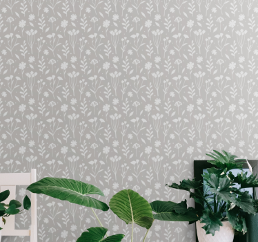 Floral Grace flowers wallpaper - TenStickers