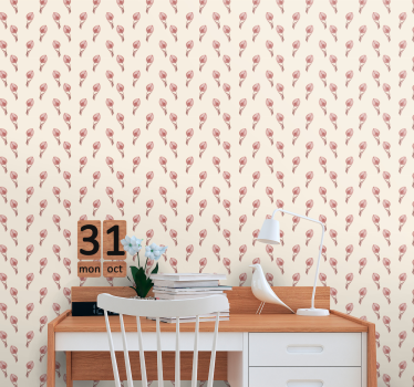 Floral Seamless Pattern flowers wallpaper - TenStickers