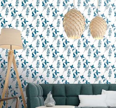 Gentle Botanical Composition flowers wallpaper - TenStickers