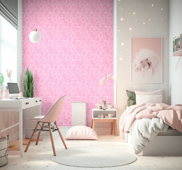 Girls faces Wallpaper Paintings - TenStickers