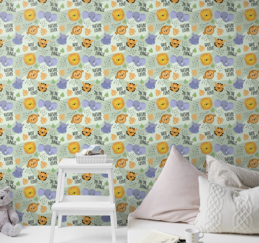 In the jungle Bedroom Wallpaper - TenStickers
