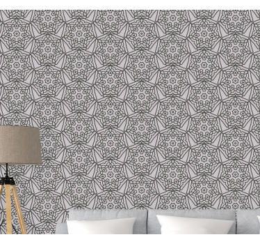 Intricate Patterned Design ornamental wallpaper - TenStickers