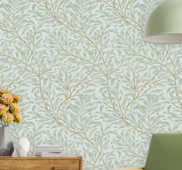 Leafy Branches leaves wallpaper - TenStickers