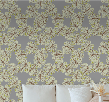 Leaves wallpaper lush greenery leaves - TenStickers
