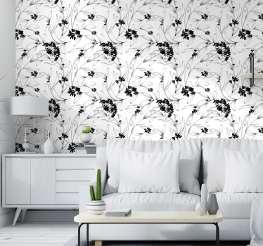 Lilies avant-garde Flower Wallpaper - TenStickers