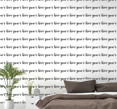 Love Your Life text wallpaper - TenStickers