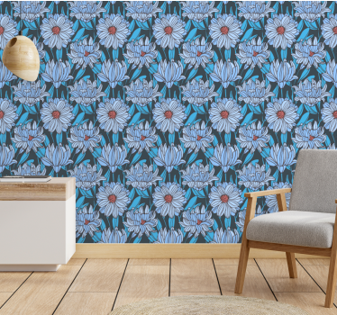 Lush Floral Design flowers wallpaper - TenStickers