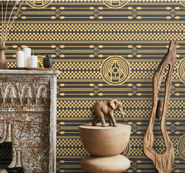 Maori pattern tribal cool abstract wallpaper - TenStickers