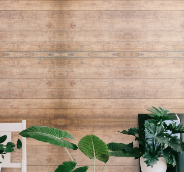 Natural rustic motif wood feature wallpaper - TenStickers