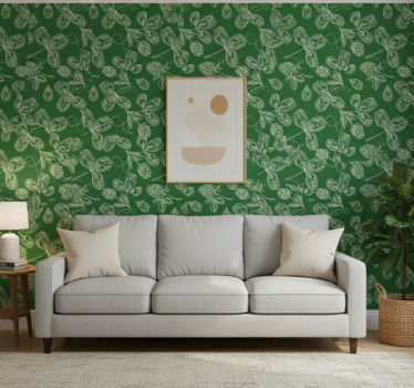 Nature wallpaper in lush green designs - TenStickers