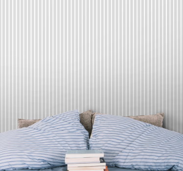 Nordic white and gray Striped wallpaper - TenStickers