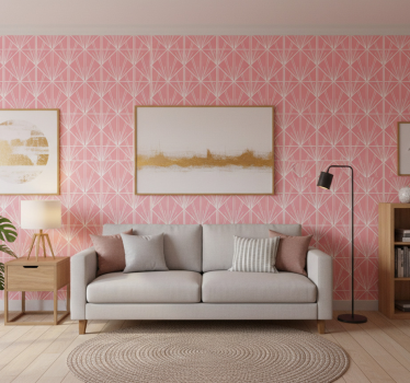 Ornamental wallpaper geometric design pattern - TenStickers