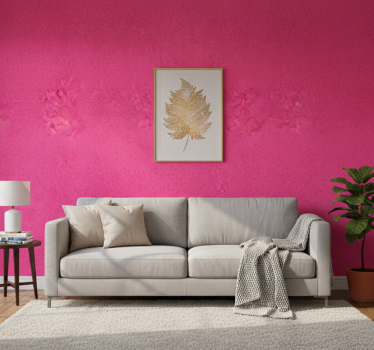 Ornamental wallpaper in blush velvet - TenStickers