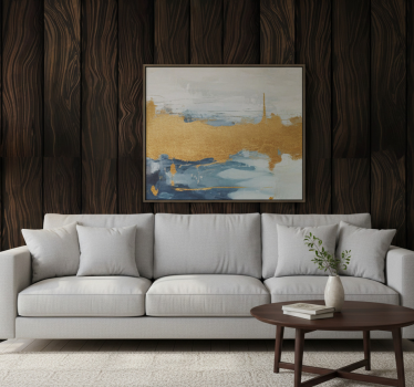 Wood feature wallpaper dark sheet design - TenStickers