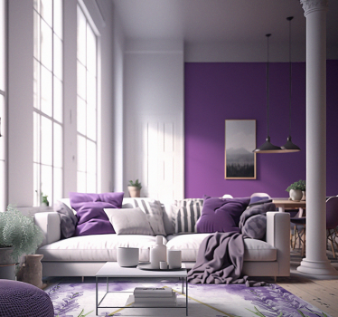 Solid purple wallpaper - TenStickers