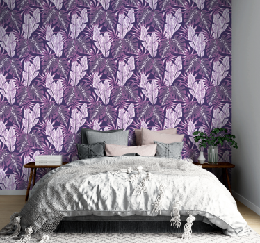 Purple maranta Nature Wallpaper - TenStickers