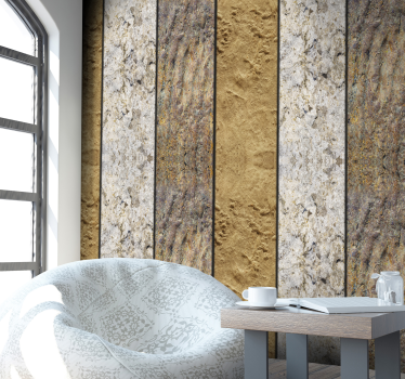 Stone Cave Textured Wallpaper - TenStickers
