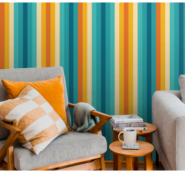 Striped Balance vertical striped wallpaper - TenStickers