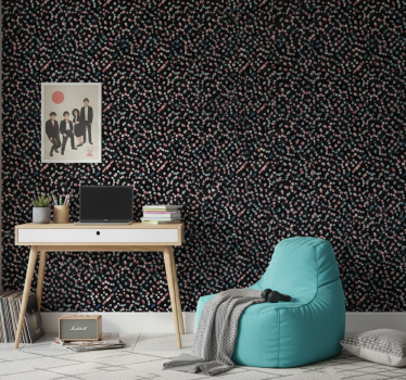 Teenage bedroom wallpaper colorful dot design - TenStickers