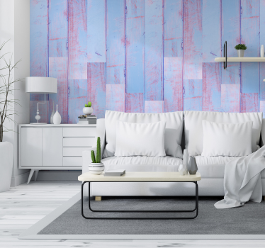Textured Abstract Panels wood feature wallpaper - TenStickers