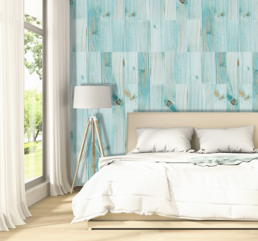 Pattern Wallpaper Peppermint clouds - TenStickers