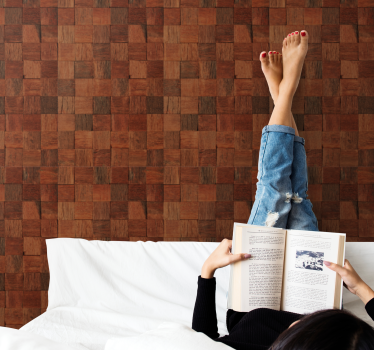 Textured Wooden Surface wood feature wallpaper - TenStickers