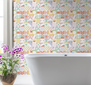 Tile Wallpaper Unusual Shapes - TenStickers