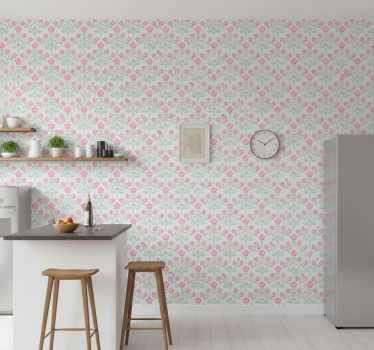 Tiles wallpaper floral small tile - TenStickers