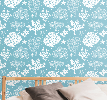 Underwater Botanicals fishes wallpaper - TenStickers