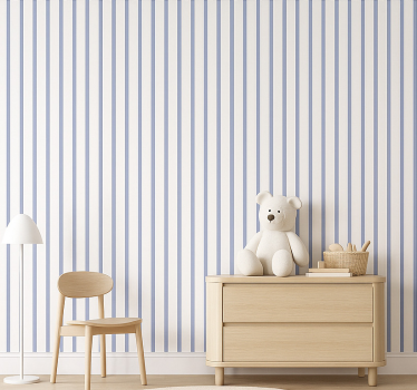 Vertical striped wallpaper lavender pinstripe - TenStickers