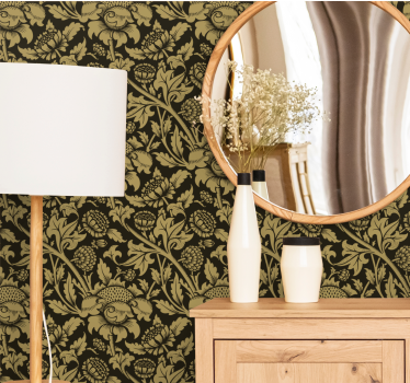 Vintage french floral pattern Classic Wallpaper patterns - TenStickers