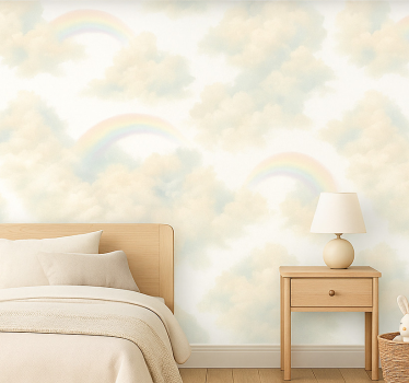 Wallpaper childrens room colorful sky - TenStickers