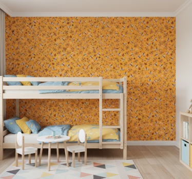 Wallpaper childrens room yello traditional design - TenStickers