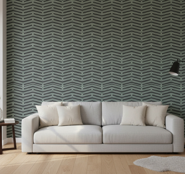 Wallpaper geometric chevron lines - TenStickers
