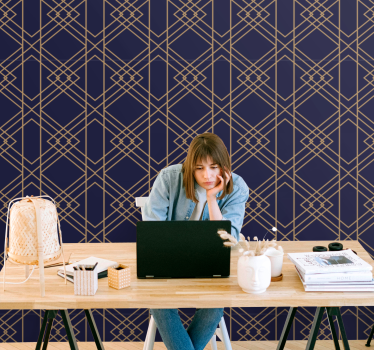 Wallpaper geometric modern geometric design - TenStickers