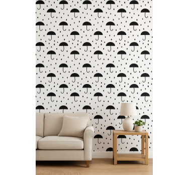 Wallpaper geometric rain drop confetti design - TenStickers