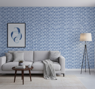 Wallpaper geometric wave design - TenStickers
