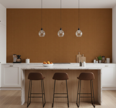 Wallpaper patterns brown squares design - TenStickers