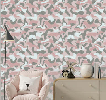 Wallpaper zebra camouflage zebra - TenStickers