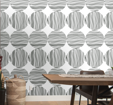 Wallpaper zebra zebra pattern stripes - TenStickers