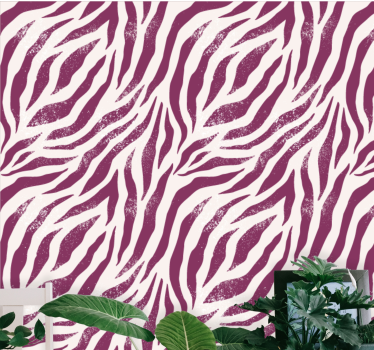 Wallpaper zebra zebra stripes - TenStickers