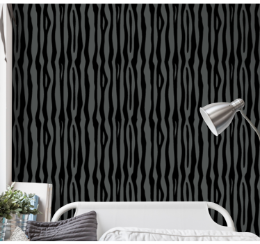 Wavy Striped Pattern stripes wallpaper - TenStickers