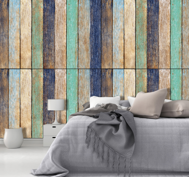 Wooden alliance  Textured Wallpaper - TenStickers